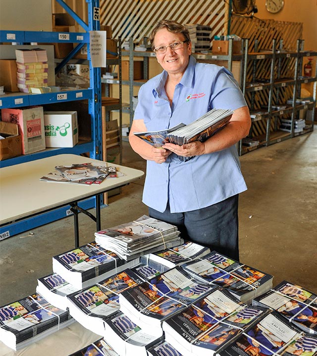 Darling Downs Pamphlet Distributors' owner Sue McHarry